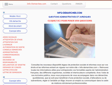 Tablet Screenshot of info-demarches.com
